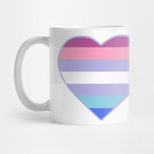 Pride Flag Heart Bigender Mug